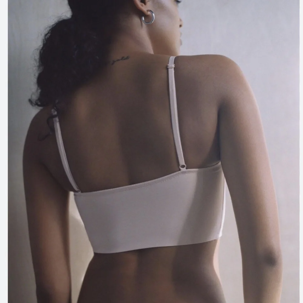 Urban Outfitters Out From Under Micro Fusion Low-Back Bra Top in Beige - Picture 2 of 5